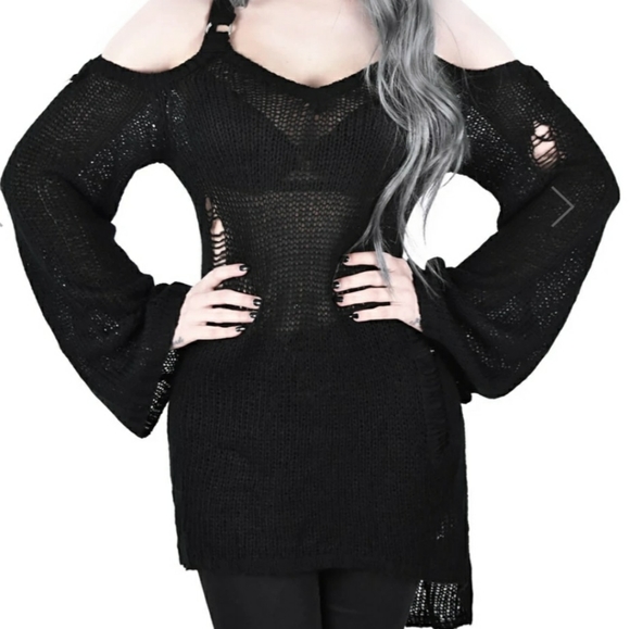 Killstar Sweaters - Live wire knit tunic